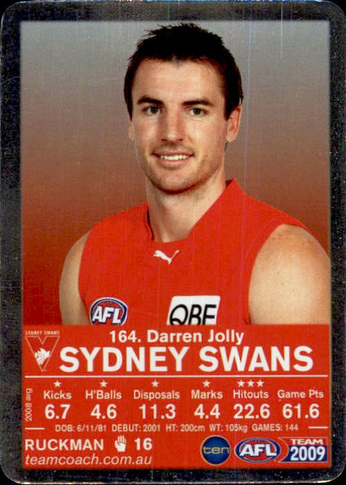 Darren Jolly, Silver, 2009 Teamcoach AFL