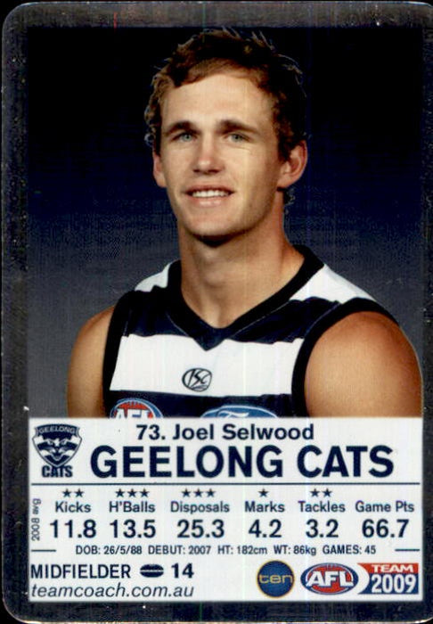 Joel Selwood, Silver, 2009 Teamcoach AFL