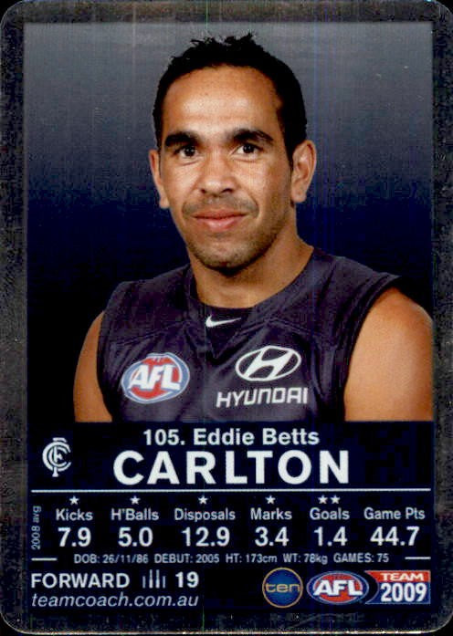 Eddie Betts, Silver, 2009 Teamcoach AFL