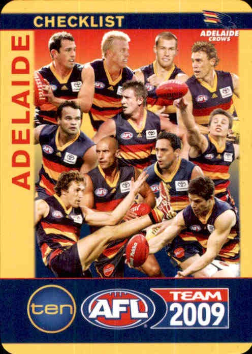 Adelaide Crows Checklist, 2009 Teamcoach AFL