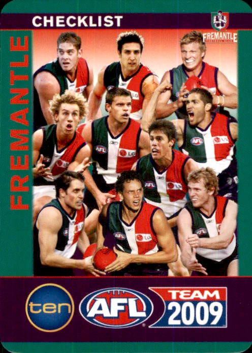 Fremantle Dockers Checklist, 2009 Teamcoach AFL