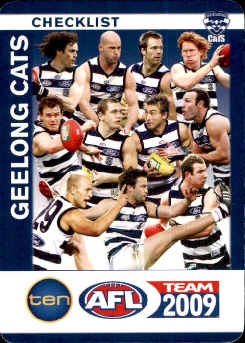 Geelong Cats Checklist, 2009 Teamcoach AFL