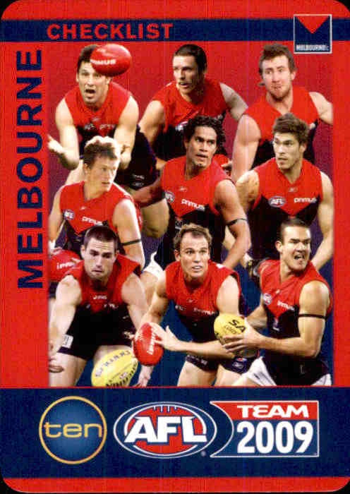 Melbourne Demons Checklist, 2009 Teamcoach AFL