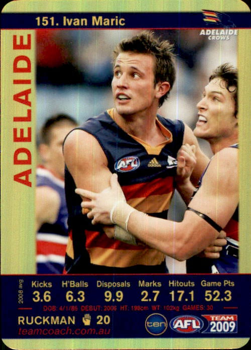 Ivan Maric, Gold, 2009 Teamcoach AFL