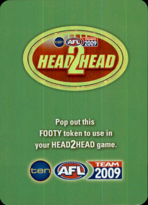 Head 2 Head Card, 2009 Teamcoach AFL