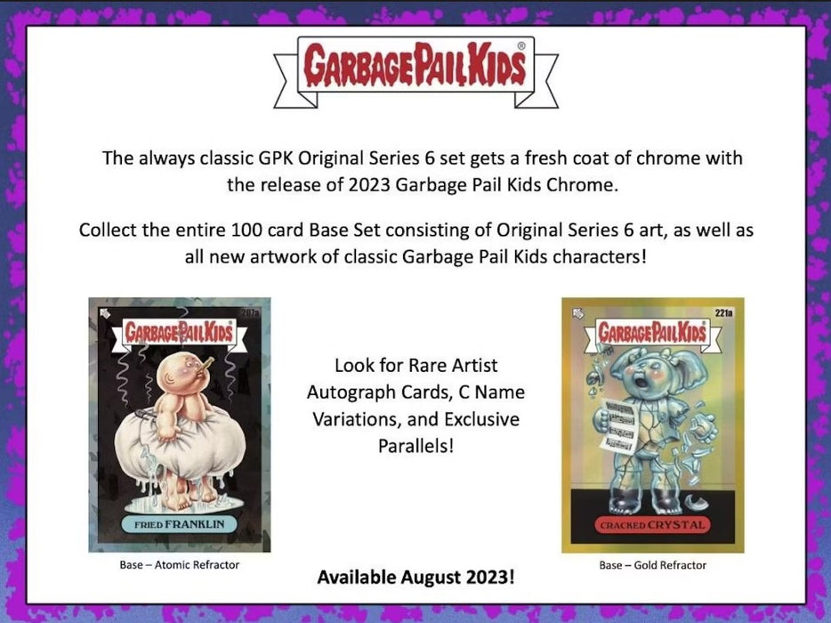 Garbage Pail Kids Chrome Series 6 Blaster Box