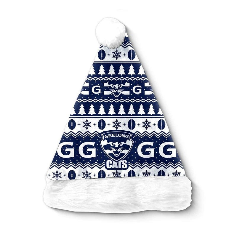 Geelong Cats Christmas Santa Hat