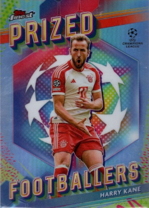 Harry Kane, Prized Footballer, 2023-24 Topps Finest UEFA Champions League Soccer