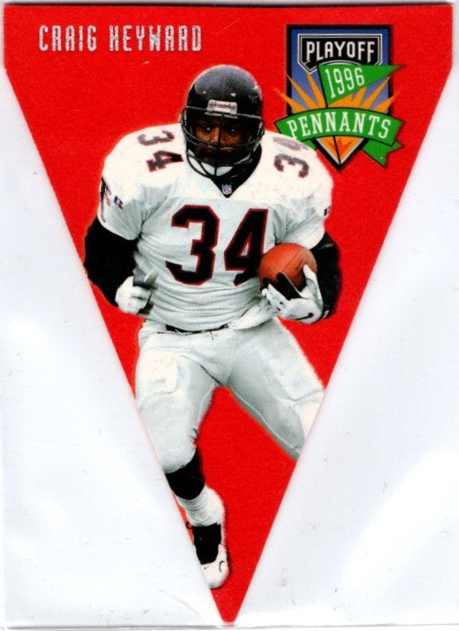 Craig Heyward, #19, Pennants, 1996 Playoff Contenders Football NFL