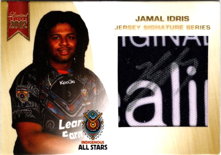 Jamal Idris, Jersey Signature Series, 2012 ESP Limited NRL