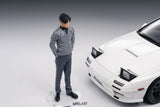 Mazda Savanna RX-7 FC3S Initial D, 1:18 Scale Diecast Car with Takahashi Ryosuke Figure