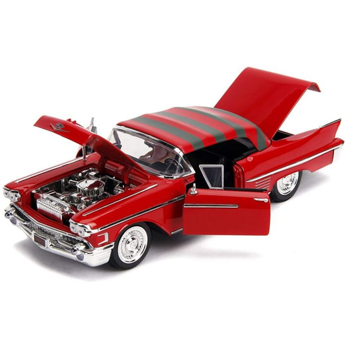 A Nightmare on Elm St - 1958 Cadillac Series 62, 1:24 Scale Diecast with Figure Hollywood Ride