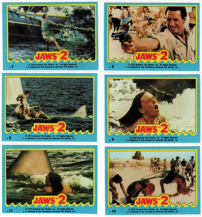 Jaws 2 Sticker Set, 1978 Topps