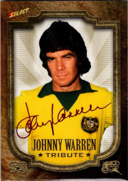 Johnny Warren, Tribute Foil Signature, 2007 Select A-League Soccer