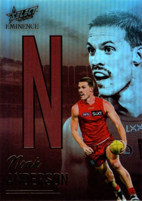 Noah Anderson, N Nameplate Gold, 2025 Select AFL Eminence