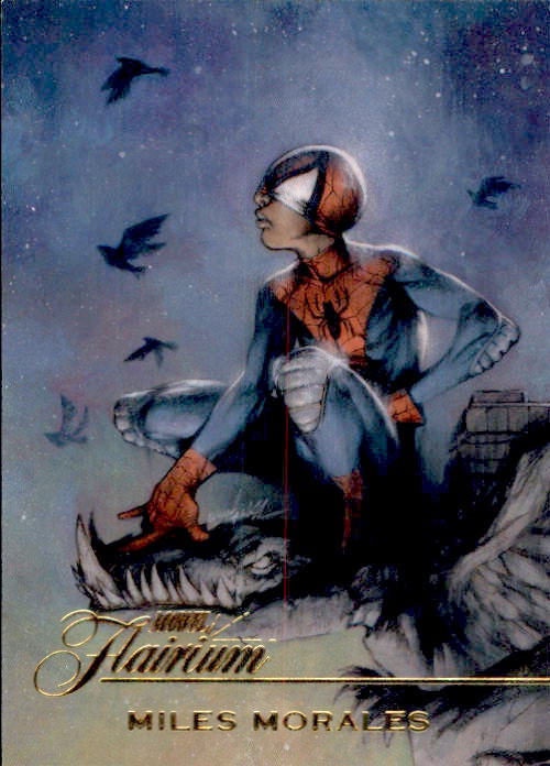 Miles Morales, FT-11, Flairium, 2023 Fleer Marvel Flair