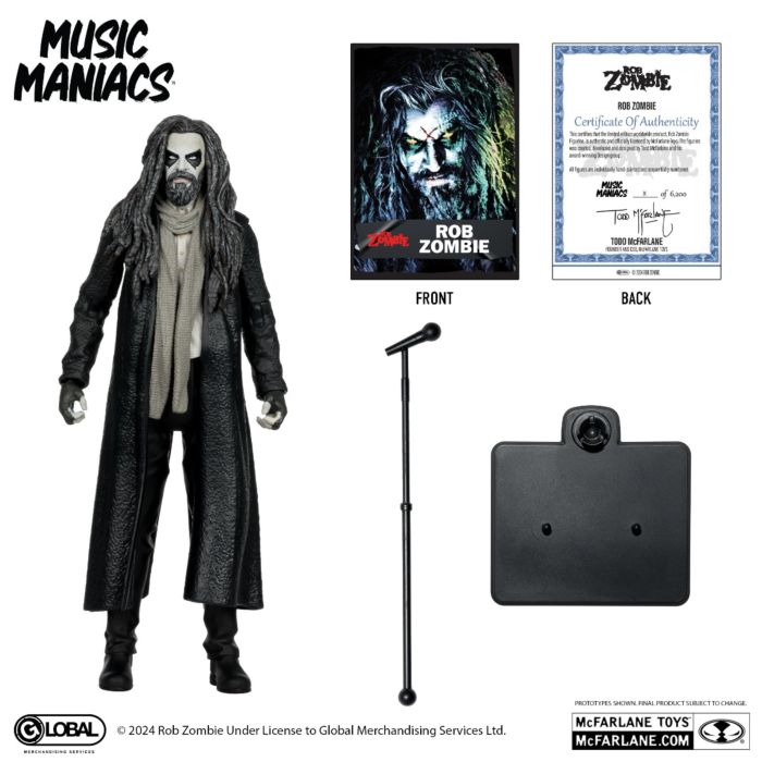 Rob Zombie - Rob Zombie McFarlane Music Maniacs Metal 6" Scale Action Figure