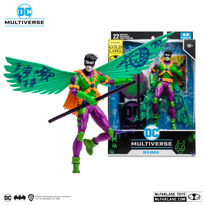 Teen Titans - Red Robin (The New 52) Jokerized DC Multiverse Gold Label 7" Scale McFarlane Action Figure