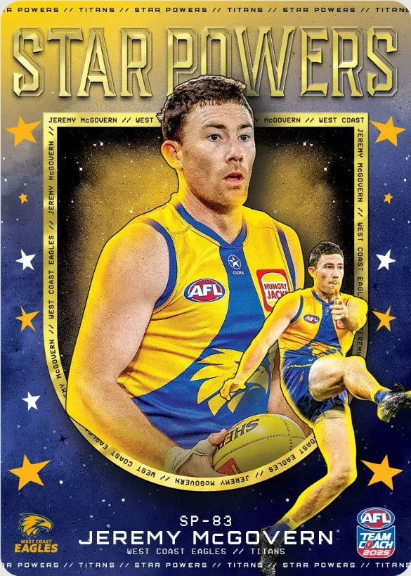Jeremy McGovern, SP-83, TEAM Star Powers, 2025 Teamcoach AFL