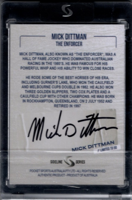 Mick Dittman - The Enforcer, Signature Black Edition, Sideline Series