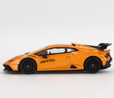 Mini GT, Lamborghini Huracán STO  Arancio Borealis, 1:64 Scale Diecast Model Car