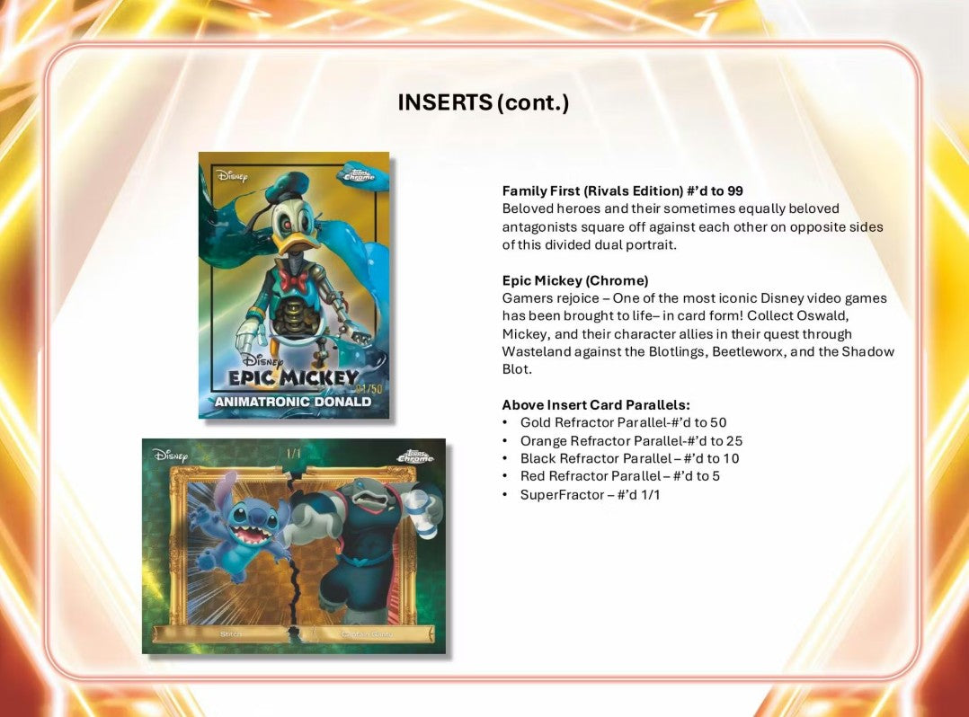 2026 Topps Disney Neon Mega Box