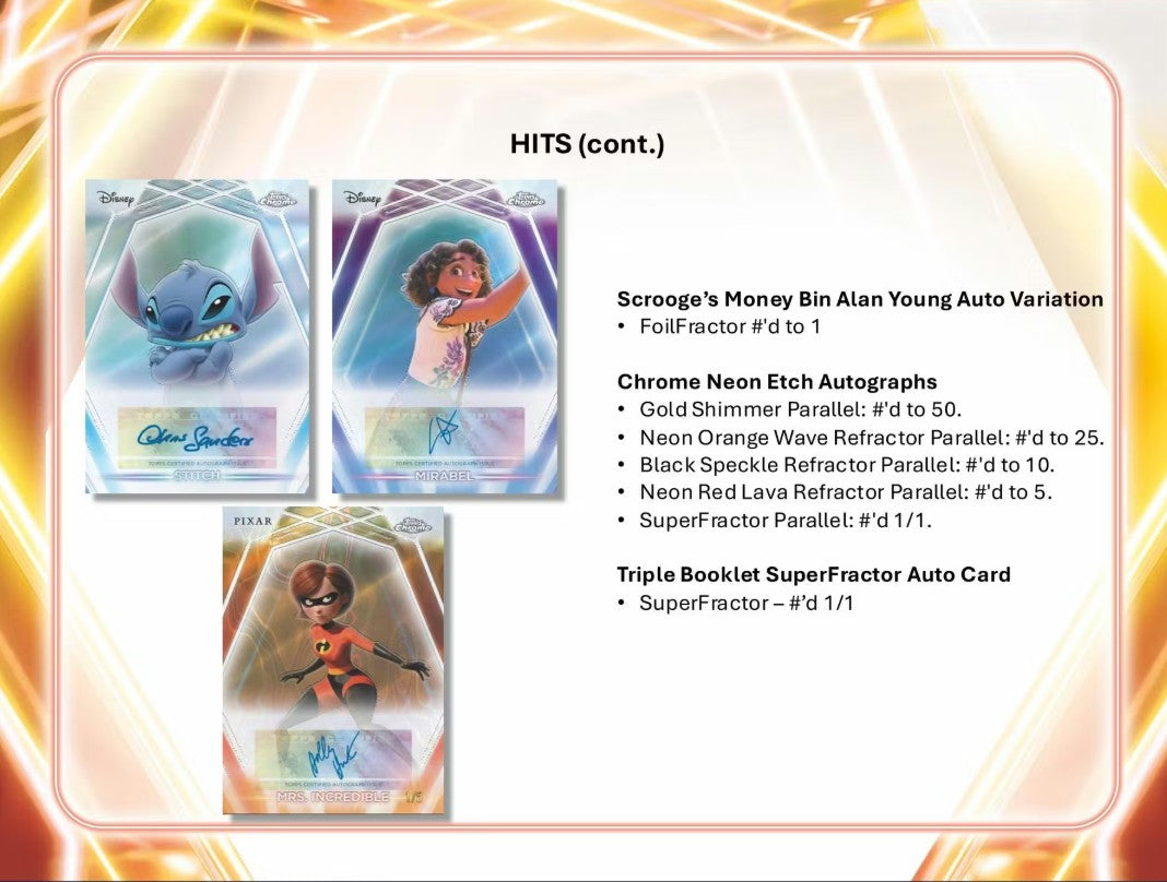 2026 Topps Disney Neon Blaster Box