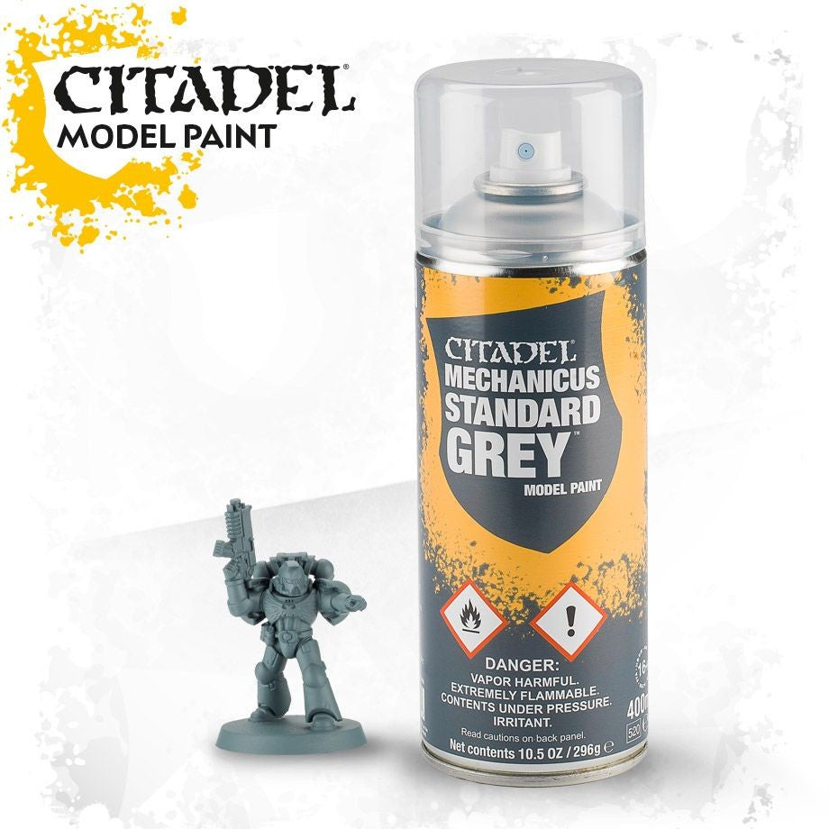 Citadel Colour Spray Paint, Mechanicus Standard Grey 62-26, 400ml