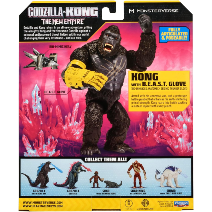 MonsterVerse Godzilla vs. Kong 2: The New Empire - Kong with BEAST Glove 6" Action Figure