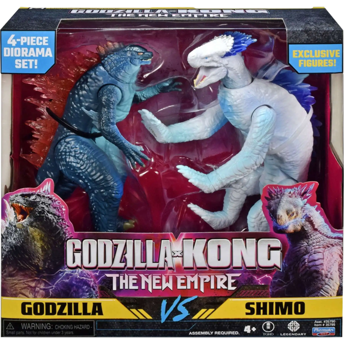 MonsterVerse Godzilla vs. Kong 2: The New Empire - Godzilla Evolved vs. Shimo 6" Action Figure 2-Pack