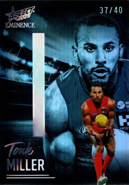 Touk Miller, I Nameplate Black Platinum, 2025 Select AFL Eminence