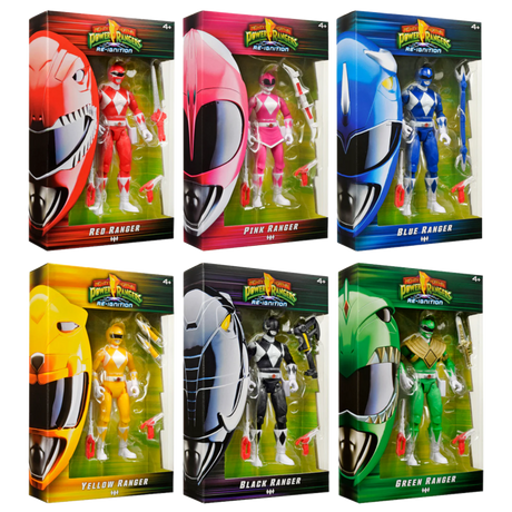 Mighty Morphin Power Rangers Re-Ignition 6 Action Figure Box Set