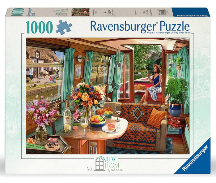 Ravensburger - View from My Window No 1 Canal Boat - 1000 Piece Jigsaw Puzzle
