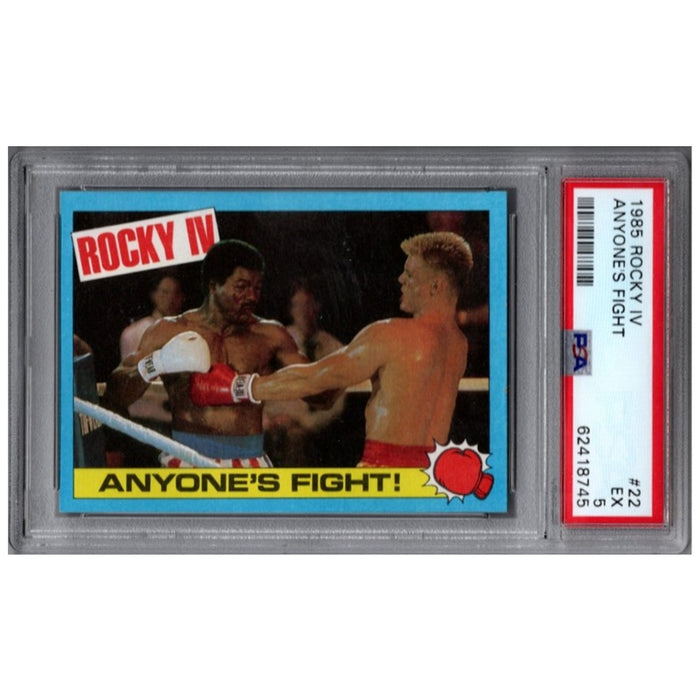 Rocky IV, Anyone's Fight, 1985 Topps, PSA 5