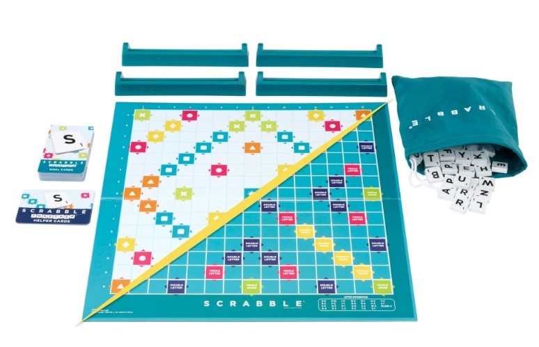 Scrabble, 2 Games in 1, Board Game