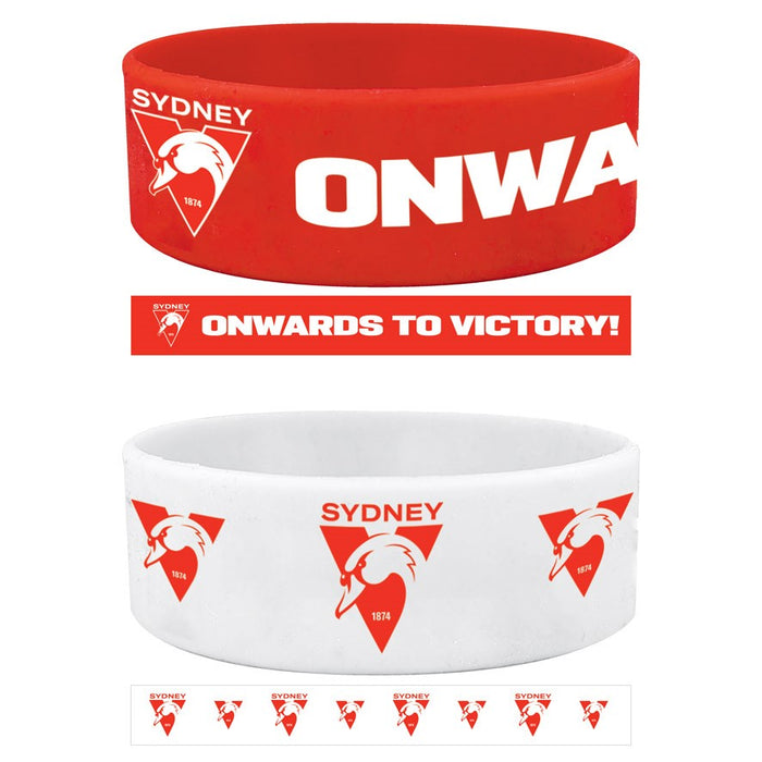 Sydney Swans Set of 2 Wrist Bands