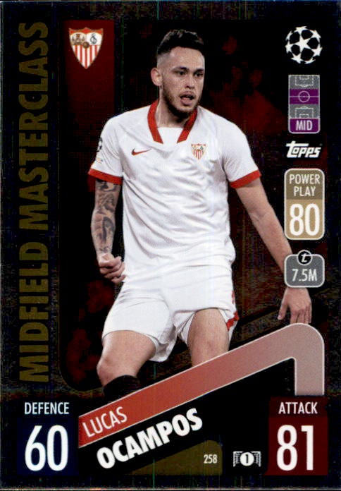 Lucas Ocampos, Defensive Warrior, 2021-22 Topps Match Attax UEFA Champions & Europa League