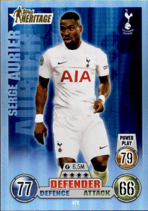Serge Aurier, Topps Heritage, 2021-22 Topps Match Attax UEFA Champions & Europa League