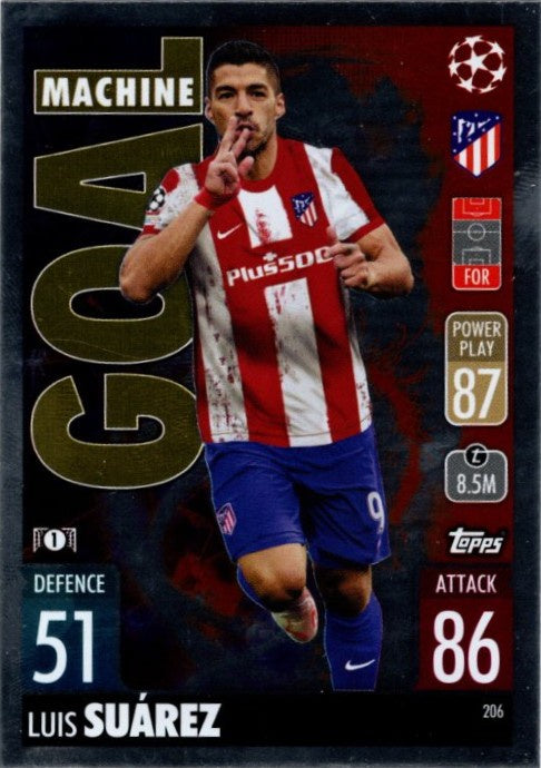 Luis Suarez, Goal Machine, 2021-22 Topps Match Attax UEFA Champions & Europa League