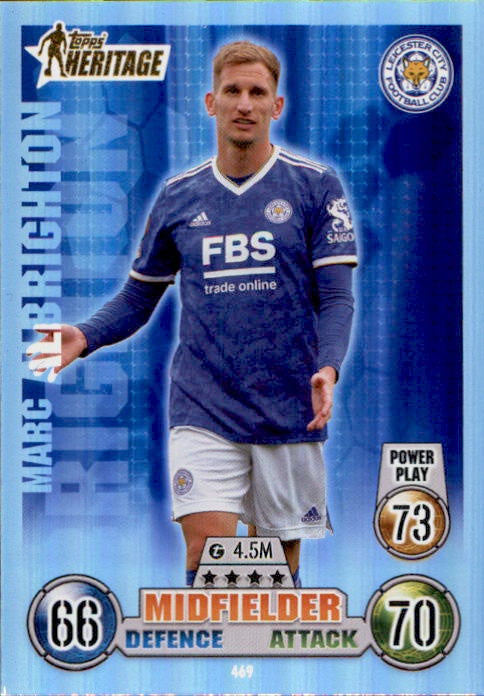 Marc Brighton, Topps Heritage, 2021-22 Topps Match Attax UEFA Champions & Europa League