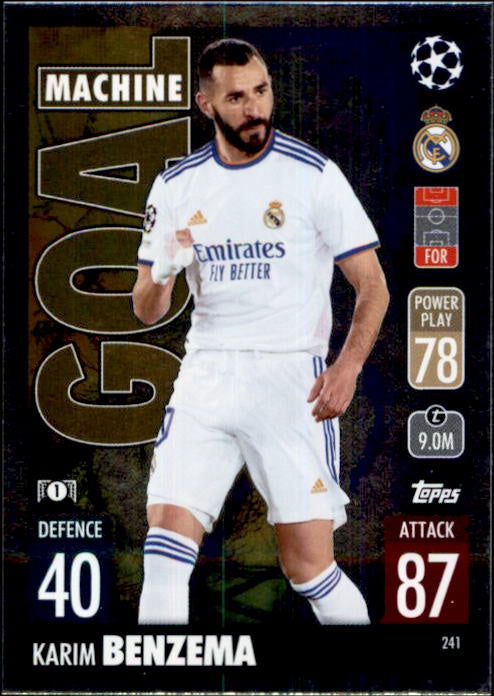 Karim Benzema, Goal Machine, 2021-22 Topps Match Attax UEFA Champions & Europa League