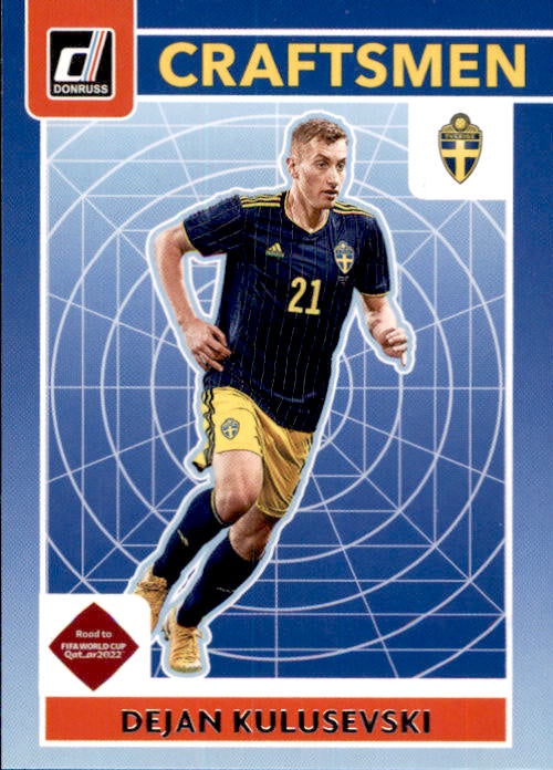 Dejan Kulusevski, Craftsmen, 2021-22 Panini Donruss Soccer Road To FIFA World Cup Qatar