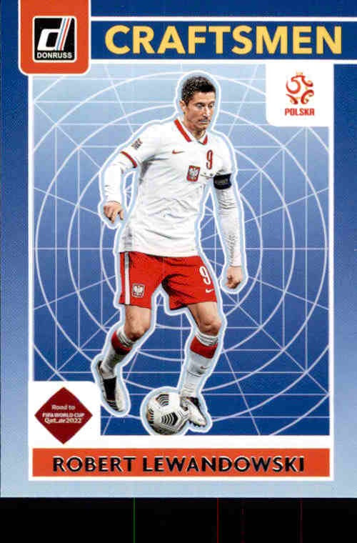 Robert Lewandowski, Craftsmen, 2021-22 Panini Donruss Soccer Road To FIFA World Cup Qatar