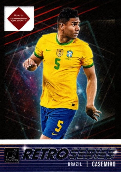 Casemiro, Retro Series, 2021-22 Panini Donruss Soccer Road To FIFA World Cup Qatar