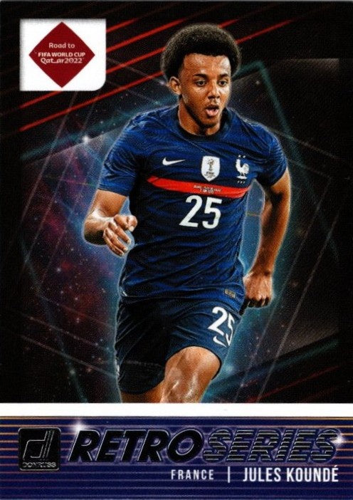 Jules Kounde, Retro Series, 2021-22 Panini Donruss Soccer Road To FIFA World Cup Qatar