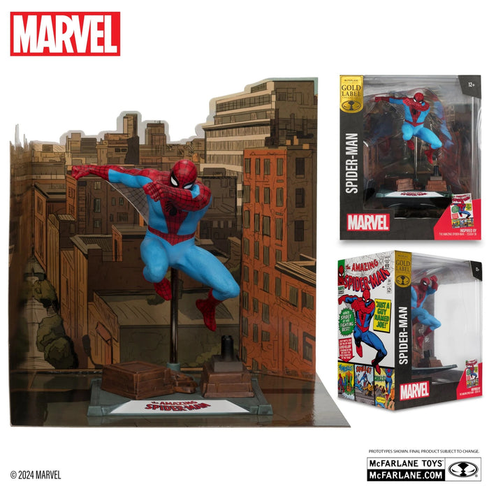 McFarlane Spider-Man (The Amazing Spider-Man #38) 1:10th Scale Posed Figure w/Scene