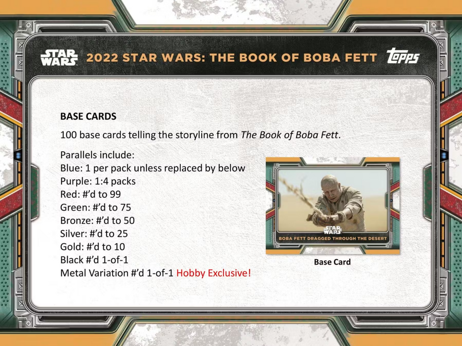 2022 Topps, Star Wars: The Book of Boba Fett Hobby Box