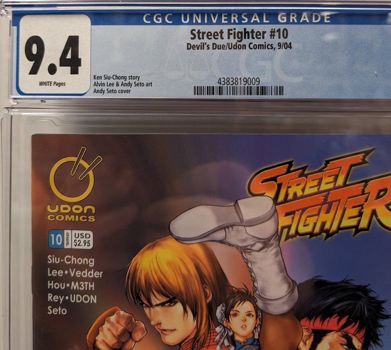 Street Fighter, Vol. 2, #10 Comic, Graded CGC 9.4
