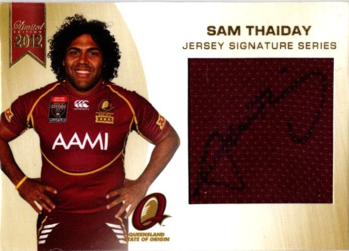 Sam Thaiday, Jersey Signature Series, 2012 ESP Limited NRL