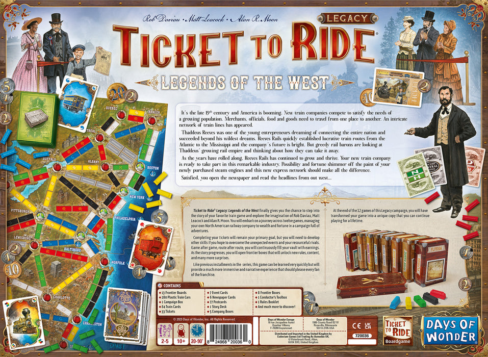 Ticket to Ride Legacy - Legends of the West